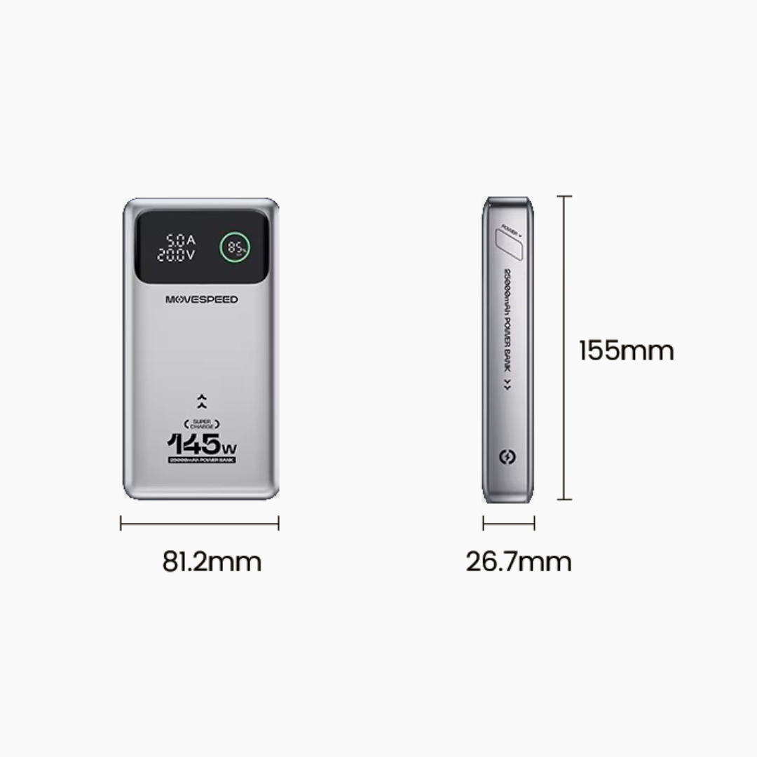 Batterie externe Puissante 140W - 25000mAh