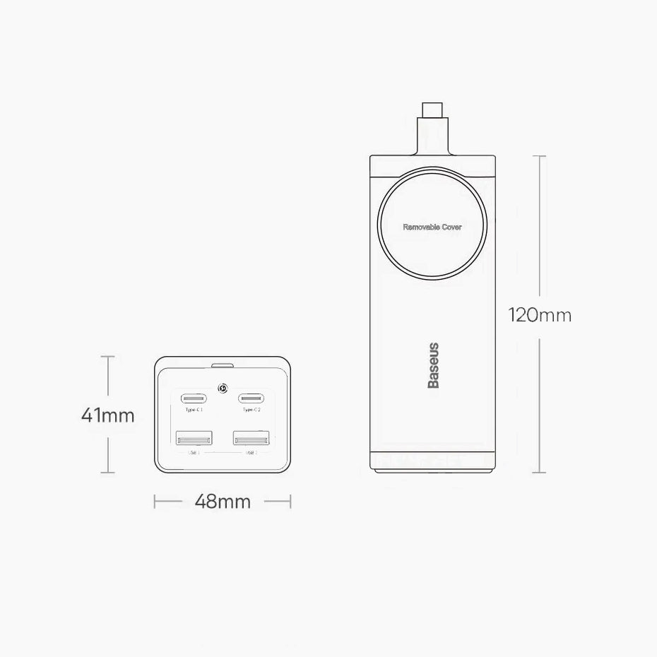 Chargeur Universel Ultra-rapide / 5-en-1 / 100W / 150cm