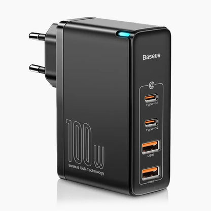 Chargeur Universel Ultra-rapide / 4-en-1 / 100W / Compact