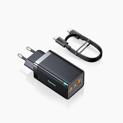 Chargeur Universel Ultra-rapide / 3-en-1 / 65W / Compact