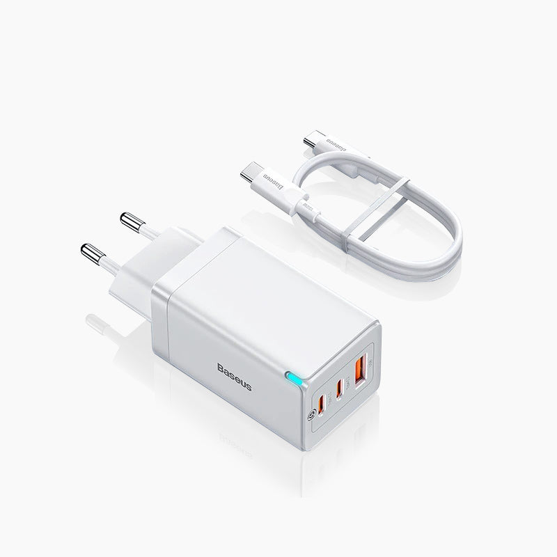 Chargeur Universel Ultra-rapide / 3-en-1 / 65W / Compact