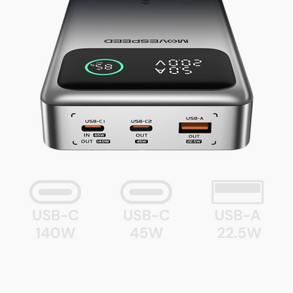 Batterie externe Puissante 140W - 25000mAh