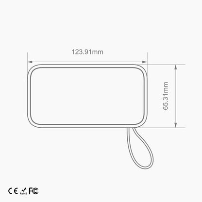 Batterie externe rapide Compacte / 65W / 15000mAh / 3 sorties / câble intégré