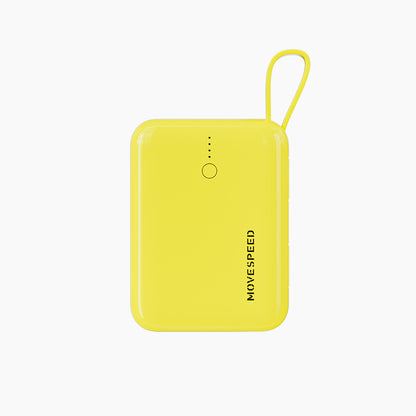 Batterie externe rapide Miniature / 20W / 10000mAh / 4 sorties / 2 câbles intégrés