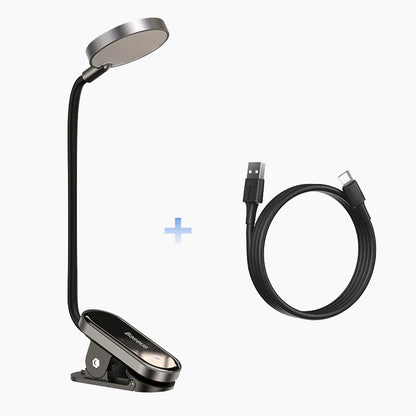 Mini lampe de bureau sans fil flexible avec clip ultra-compacte