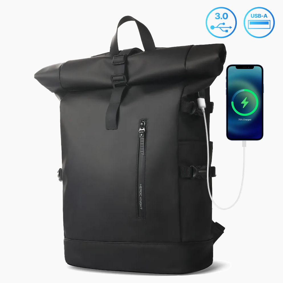 Sac à dos rolltop USB ordinateur 15.6" HK-9559