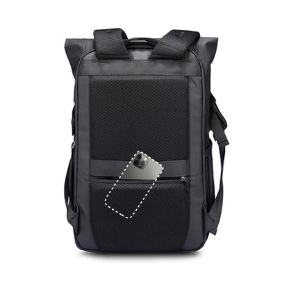 Sac à dos - compartiment chaussures - rolltop USB ordinateur 17.3" MR-3077