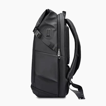 Sac à dos - compartiment chaussures - rolltop USB ordinateur 17.3" MR-3077